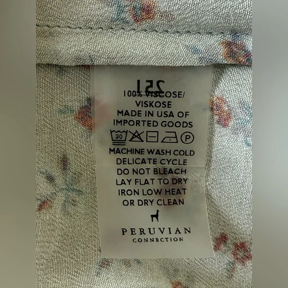 NWT Peruvian Connection Sonnet slip dress in seafoam floral size Small - Picture 8 of 9